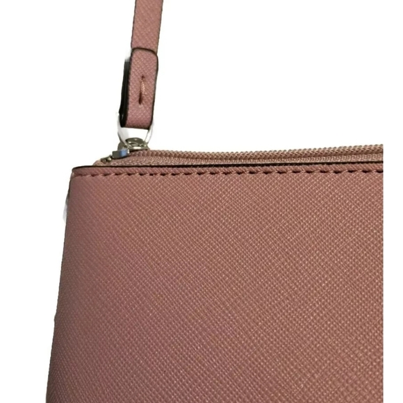 NewKATE SPADE City Scape Glitter Little Shiloh Luxury Cosmetics Case Dusty Peony - Picture 6 of 9